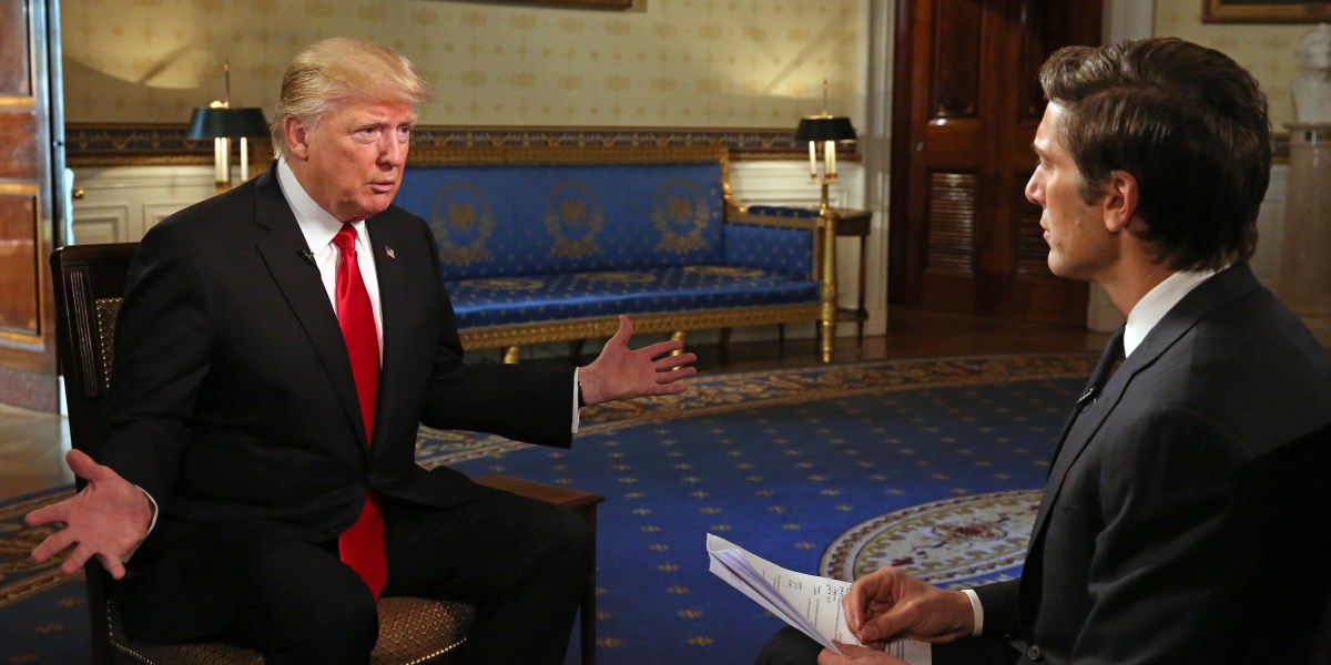 Read Donald Trump's First TV Interview as President